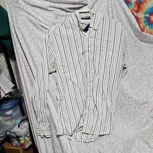 American Eagle Outfitters Multicolor Striped Button Down Shirt